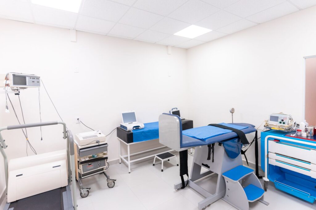 Equipped examination room