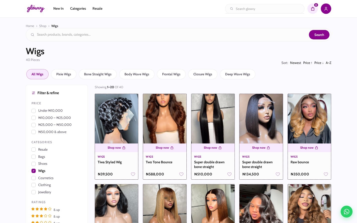 Glowvy app category